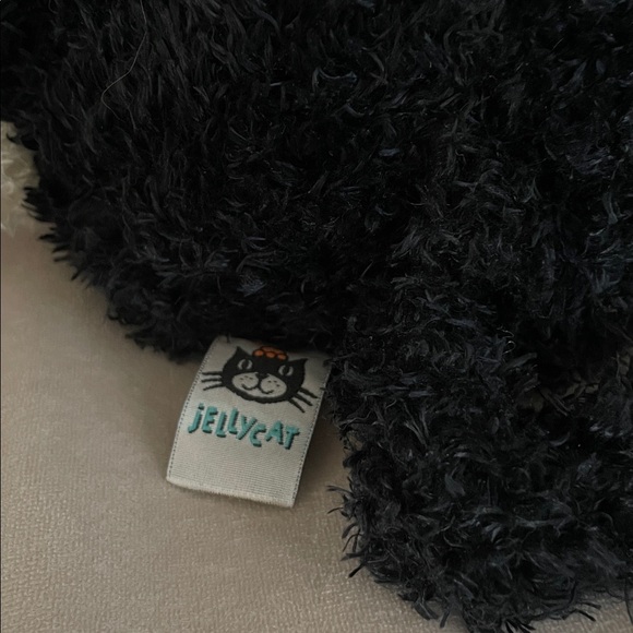 Jellycat Bunglie Kitten Cat Black and White Tuxedo 16" Rare and Retired - Picture 7 of 8